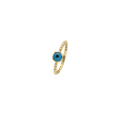 Gold Eye Ring 14 Karat 