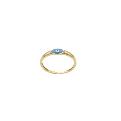 Gold Oval Eye Ring