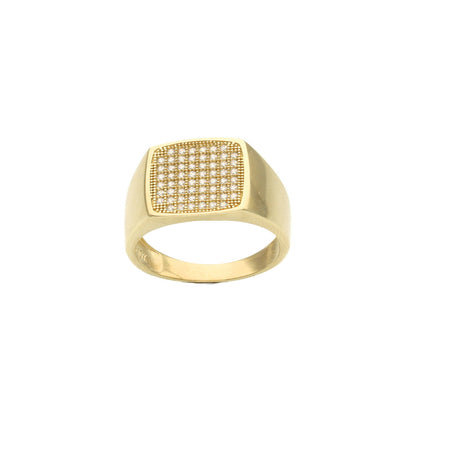 Gold Square Ring