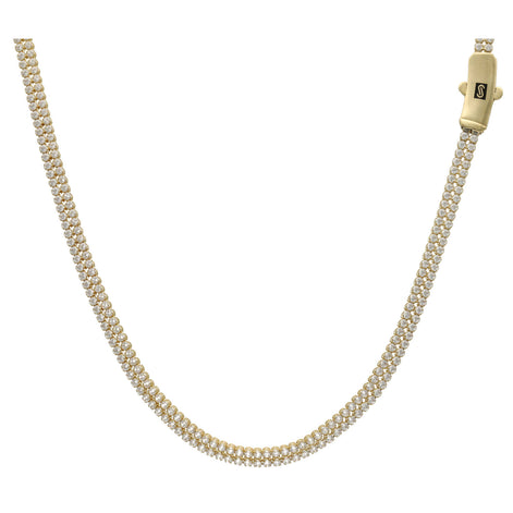 10 Karat Gold & Cz Monaco tennis Chain