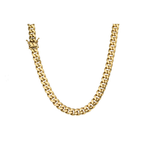 10 karat Gold Miami Cuban Link Box Lock 8 mm