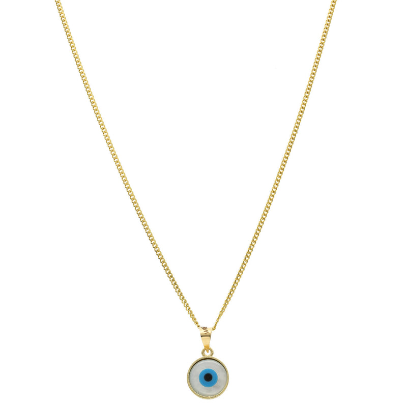 14 Karat Gold Eye Cuban Necklace
