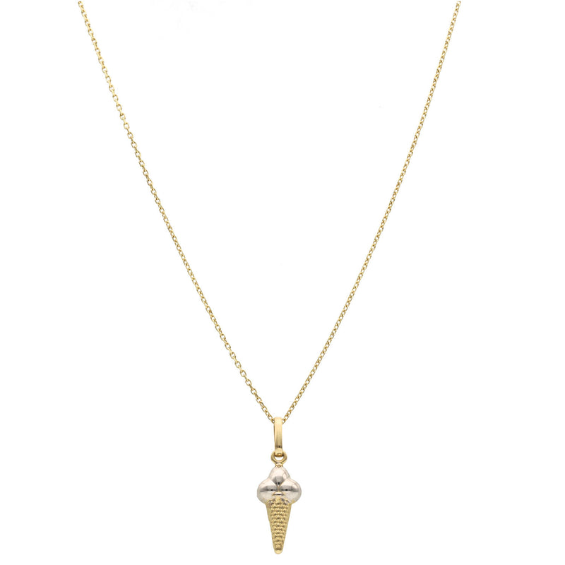 14 Karat Gold Ice Cream Neckalce