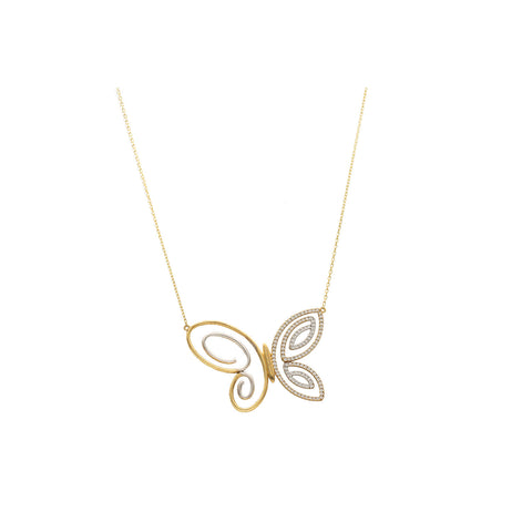 14 Karat Gold  Butterfly Fancy Rolo Chain