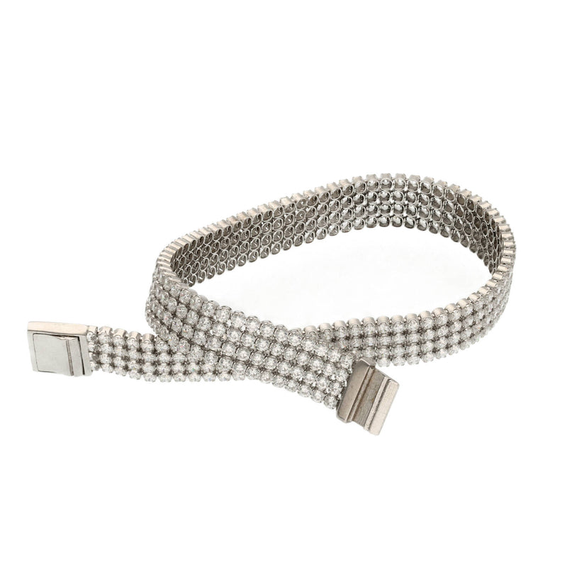 14 Karat White Gold Tennis Bracelet