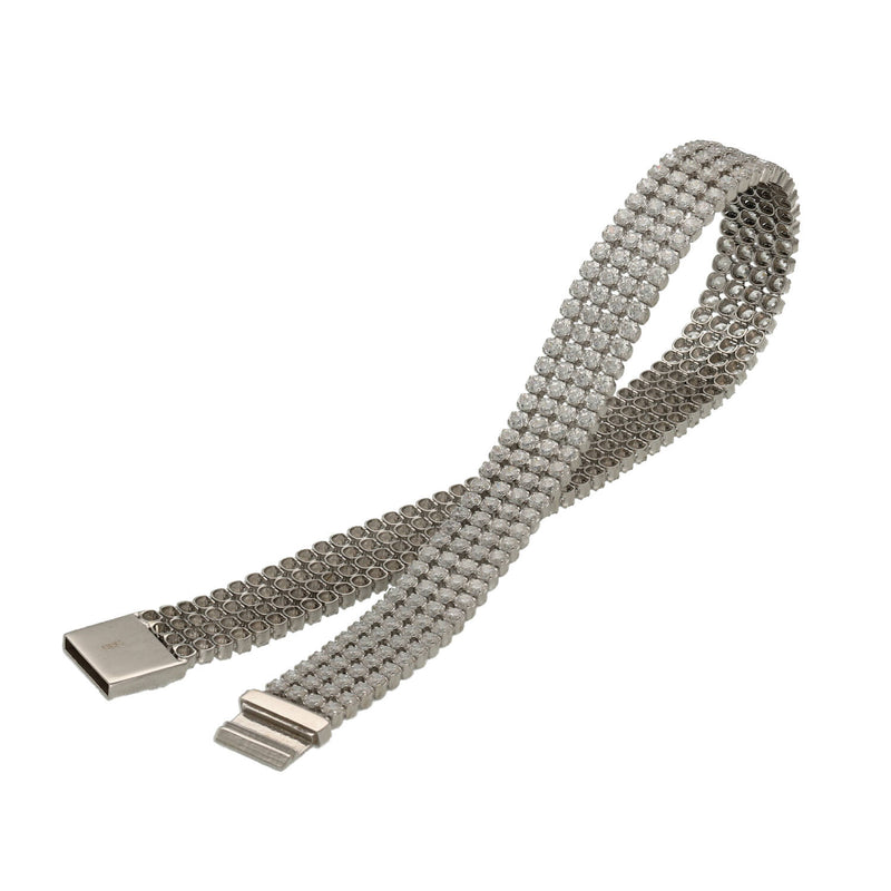 14 Karat White Gold Tennis Bracelet