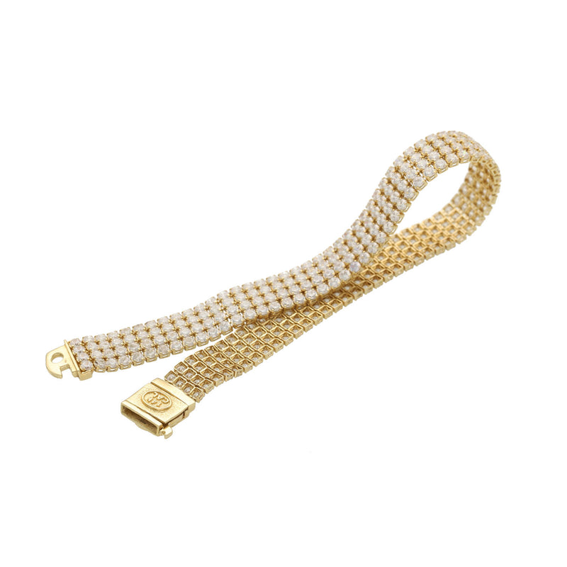 14 Karat Gold & Cz Tennis Bracelet