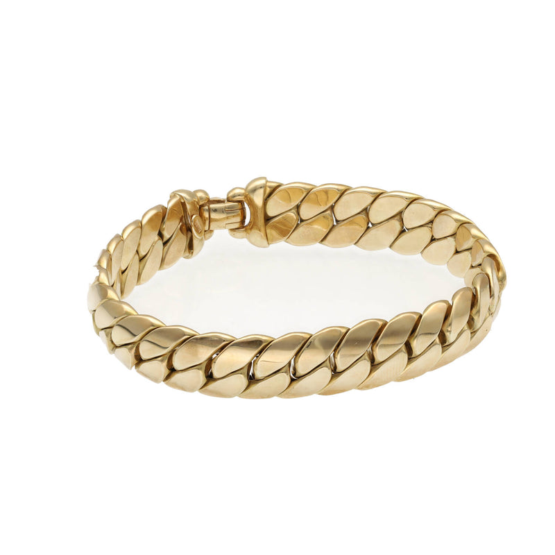14 Karat Gold Italian Miami Cuban Bracelet
