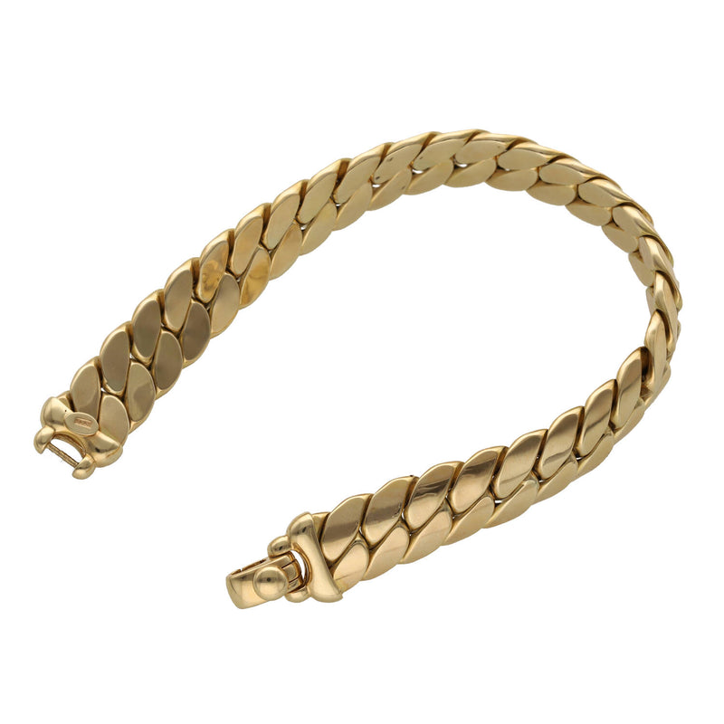 14 Karat Gold Italian Miami Cuban Bracelet
