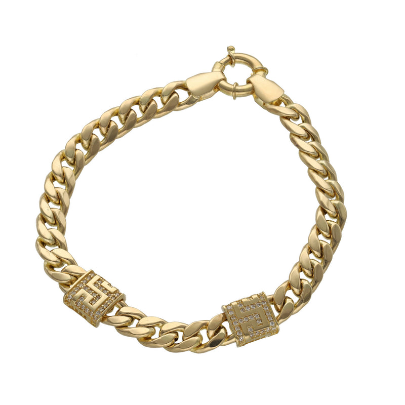 14 Karat Gold Miami Cuban Maze Set
