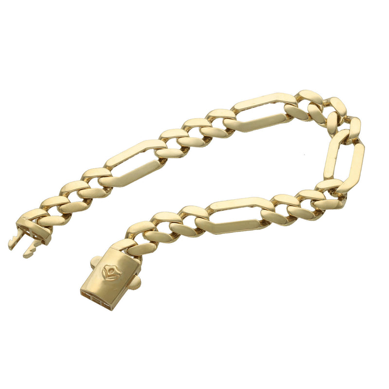 10 karat Gold Cuban Figaro Bracelet