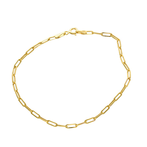 10 Karat Gold paper Clip Bracelets
