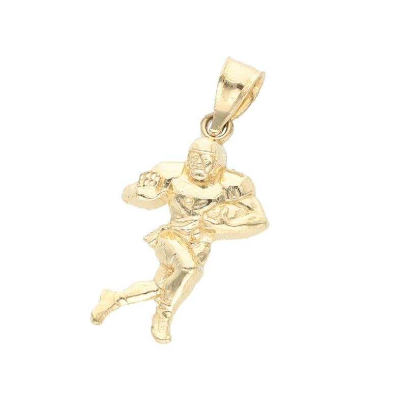 10 Karat Gold Football Player Charm