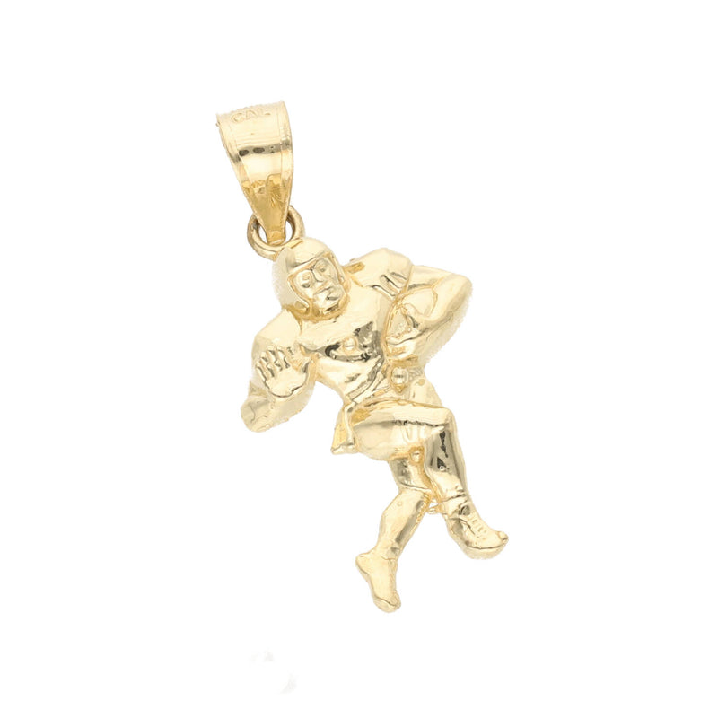 10 Karat Gold Football Player Charm