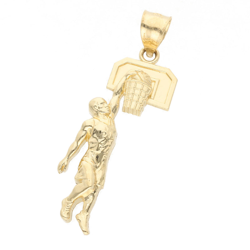 14 Karat Gold Basketball Player Charm