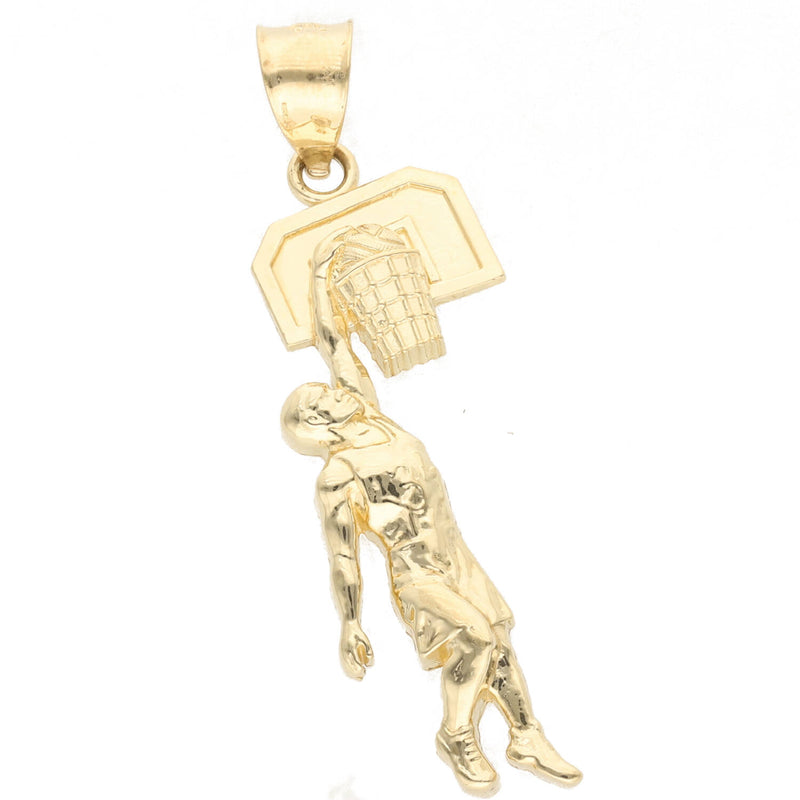 14 Karat Gold Basketball Player Charm