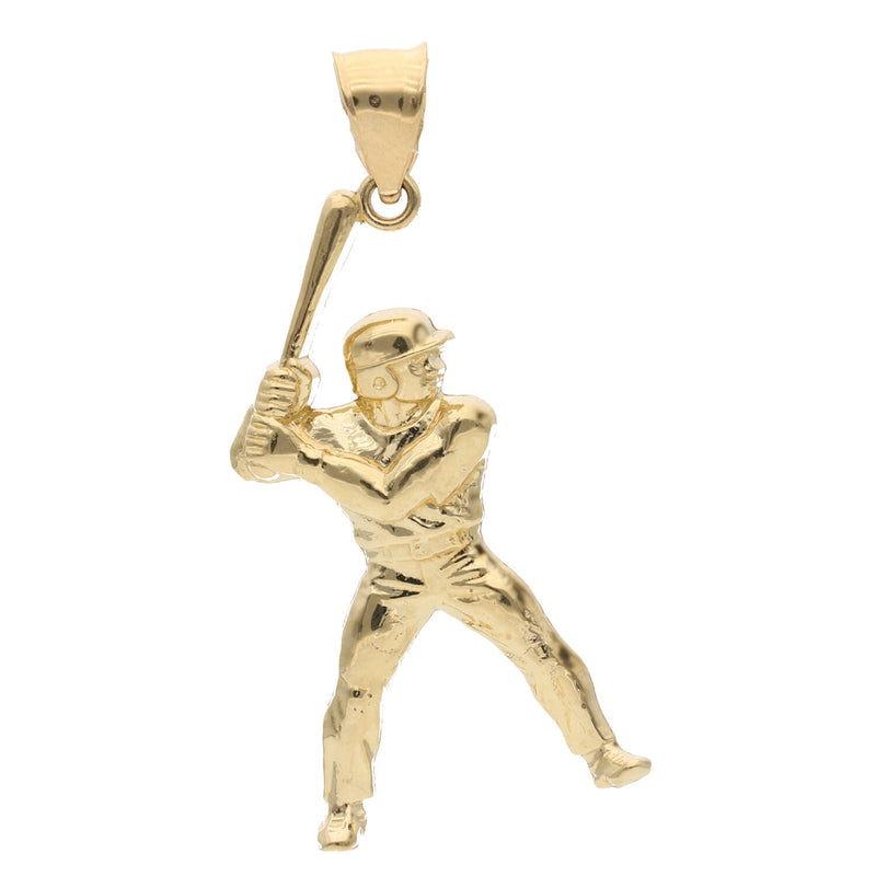 14 Karat Gold Baseball Player Charm
