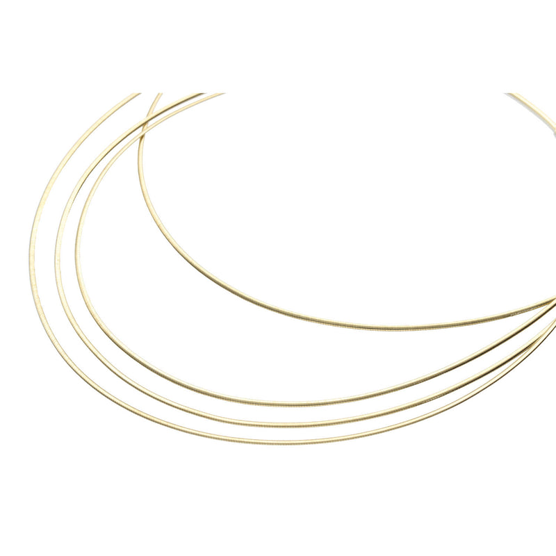 14 Karat Gold Wire Necklace