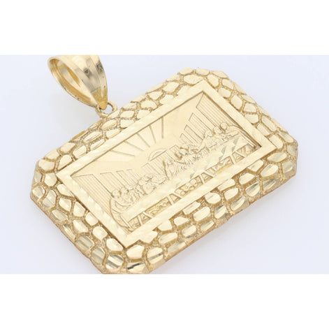 Gold Last Supper Nugget Style Charm