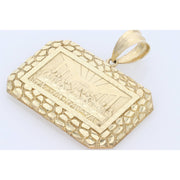 10 Karat Gold Last Supper Nugget Style Charm