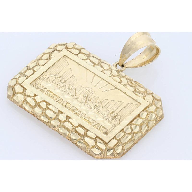 10 Karat Gold Last Supper Nugget Style Charm