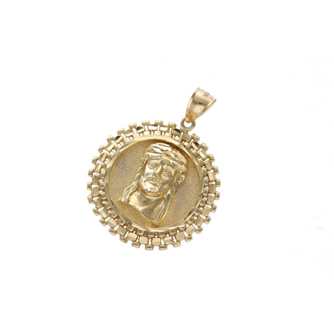 10 Karat Gold Jesus Face Medal