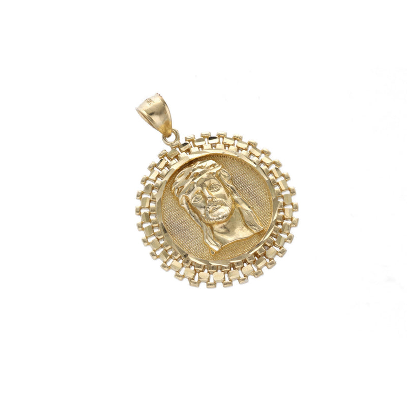 10 Karat Gold Jesus Face Medal
