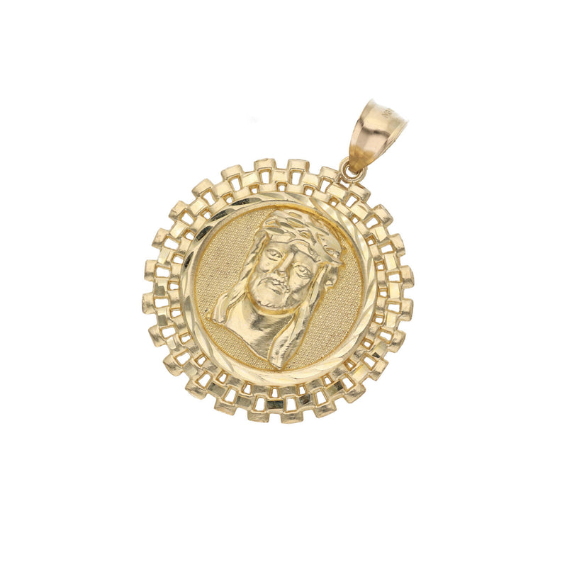 10 karat Gold Jesus Face Medal