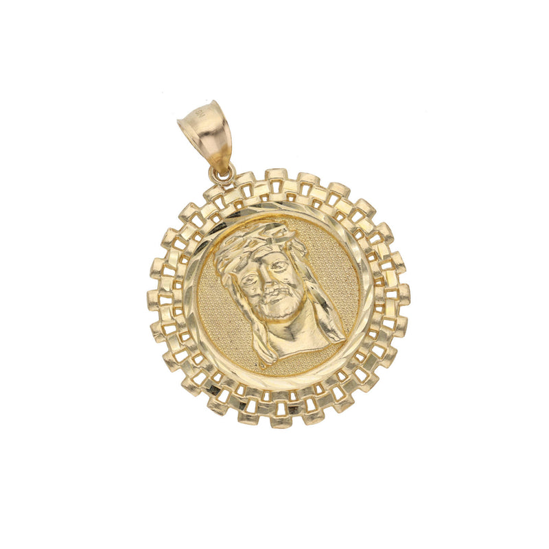 10 karat Gold Jesus Face Medal