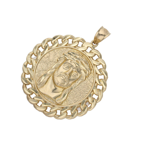 10 Karat Gold Cuban Jesus Face Medal