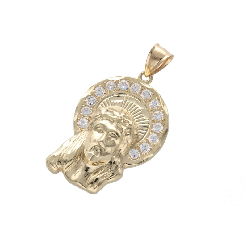 10 Karat Gold Jesus Face Charm