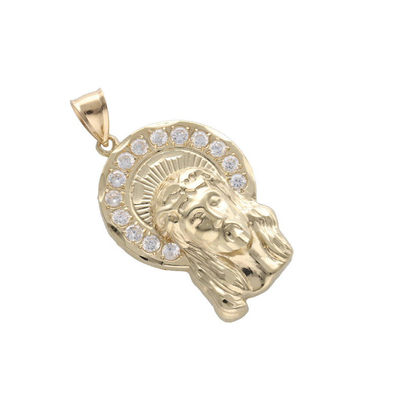 10 Karat Gold Jesus Face Charm