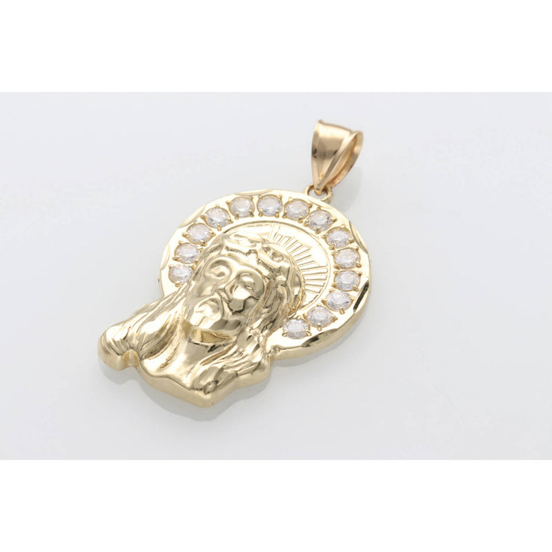 10 Karat Gold Jesus Face Charm