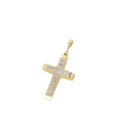 10 Karat Gold 0.06 CTW Diamond Cross