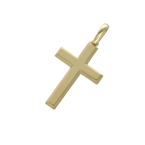 14 Karat Gold Plain/maze Cross Charm