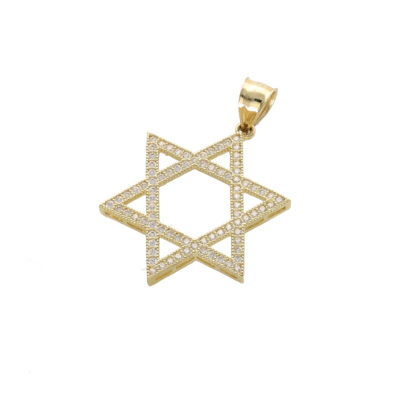 10 Karat Gold Star Of David Charm