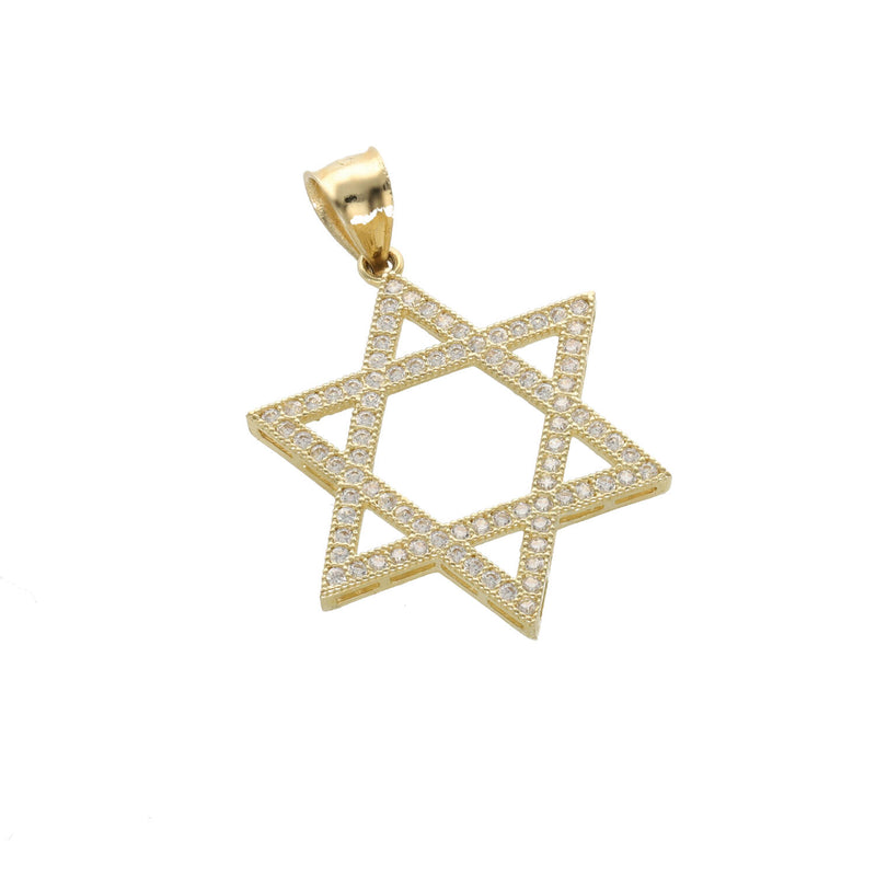 10 Karat Gold Star Of David Charm