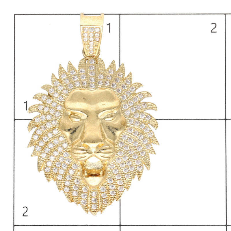 10 karat Gold Lion Face Charm