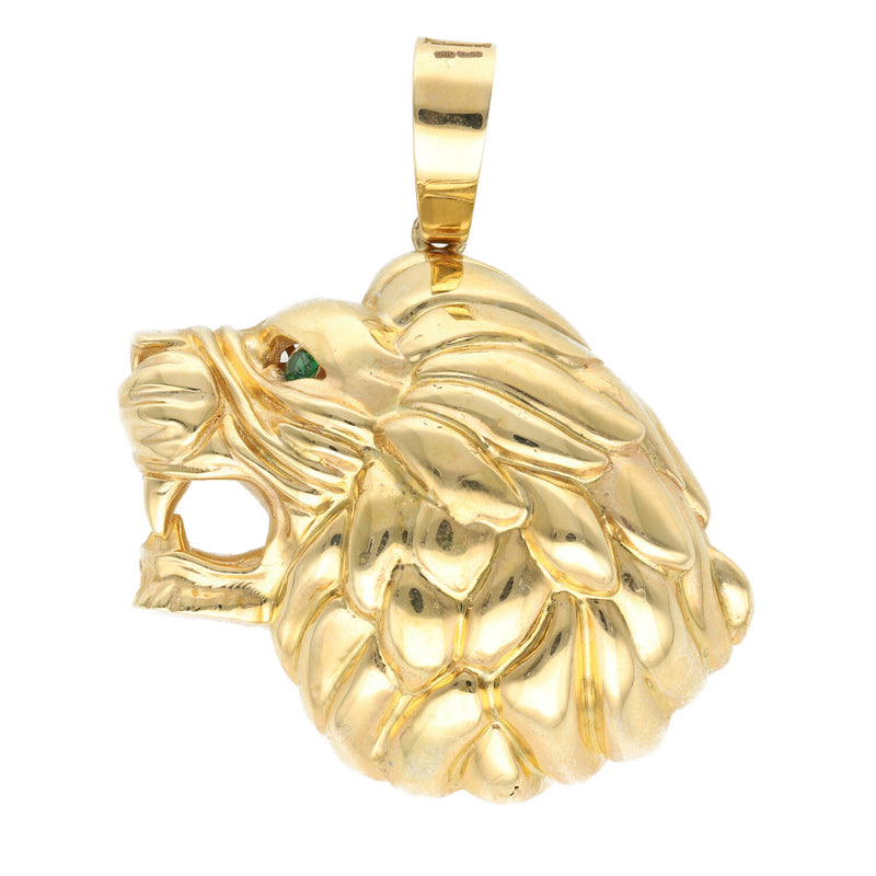 14 Karat Gold & Cz 3D Lion Charm