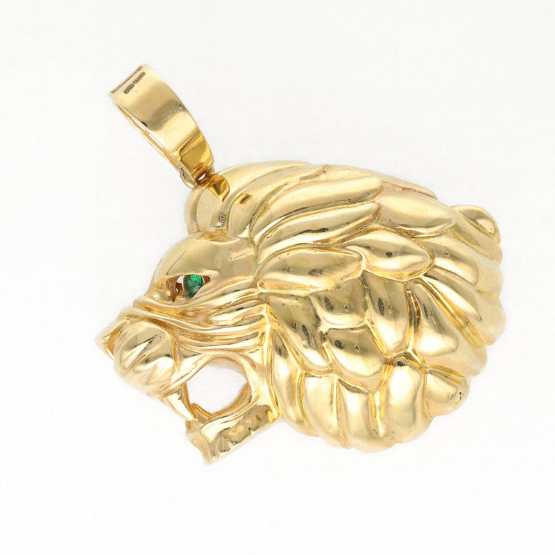 14 Karat Gold & Cz 3D Lion Charm