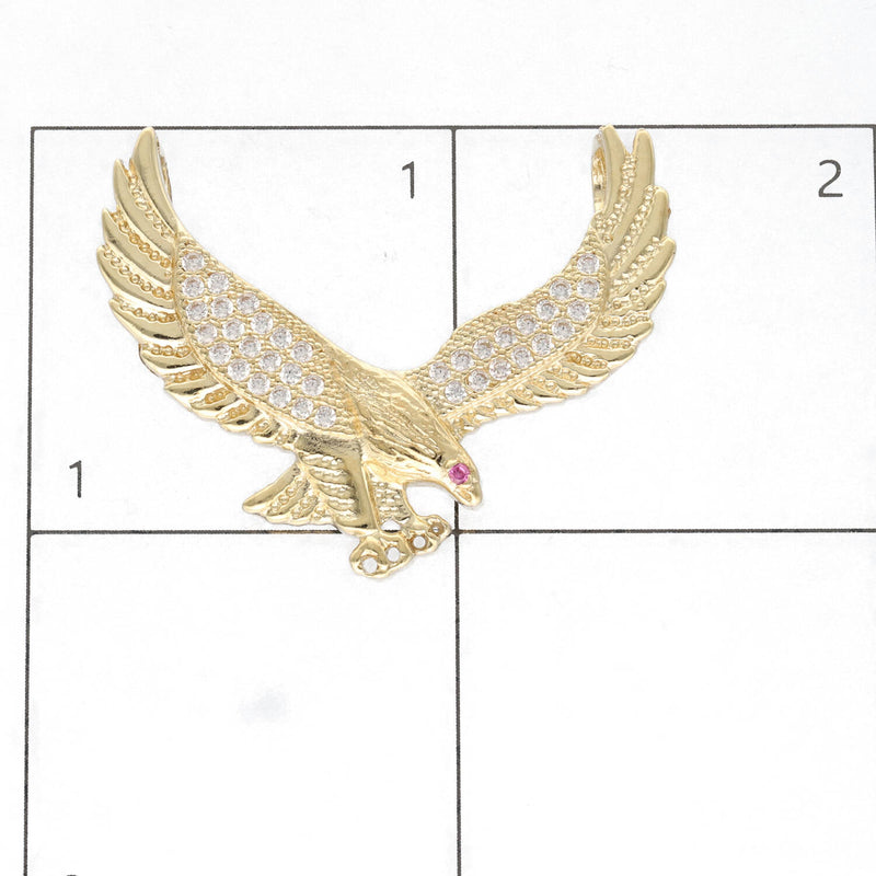 10 karat Gold and CZ Eagle Charm