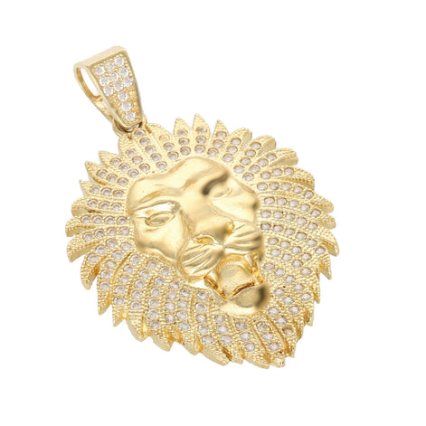 10 karat Gold Lion Face Charm