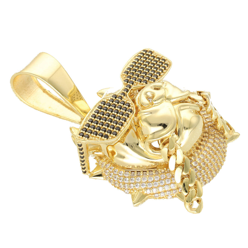 10 Karat BullDog  Sunglass Cuban Charm