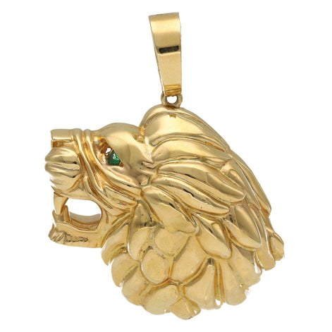 14 Karat Gold & Cz 3D Lion Charm