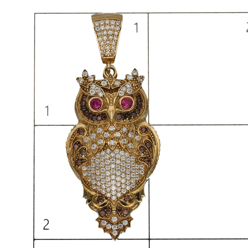 10 Karat Gold Owl Charm