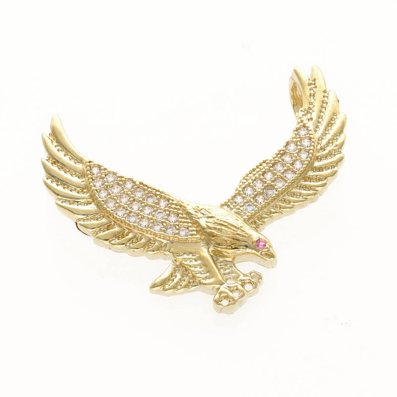 10 karat Gold and CZ Eagle Charm