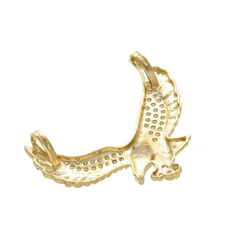 10 karat Gold and CZ Eagle Charm