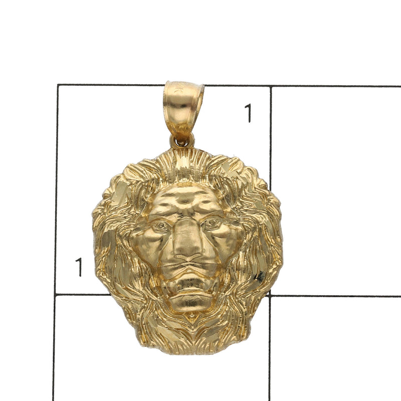 14 karat Gold Lion Face Charm