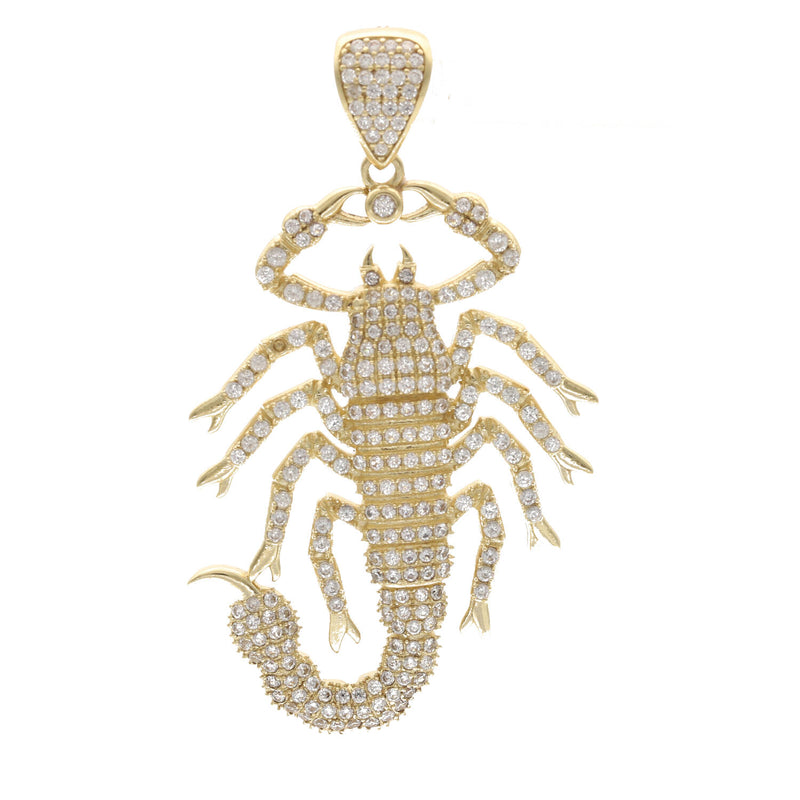 10 karat Gold & Cz Scorpion Charm
