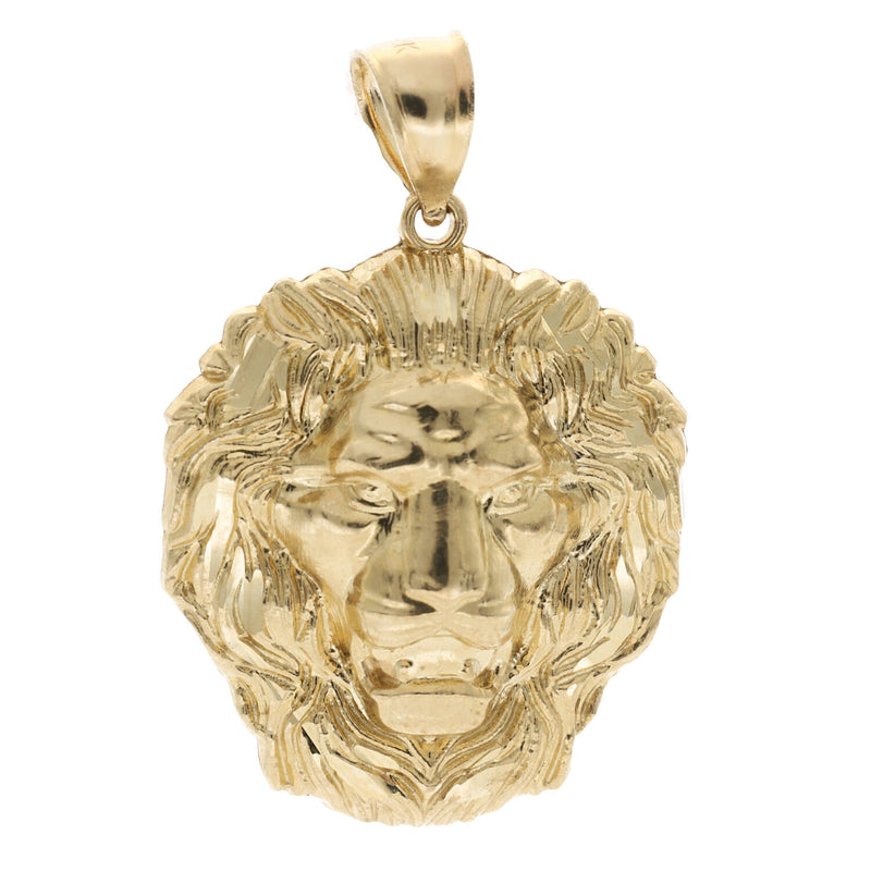 14 karat Gold Lion Face Charm